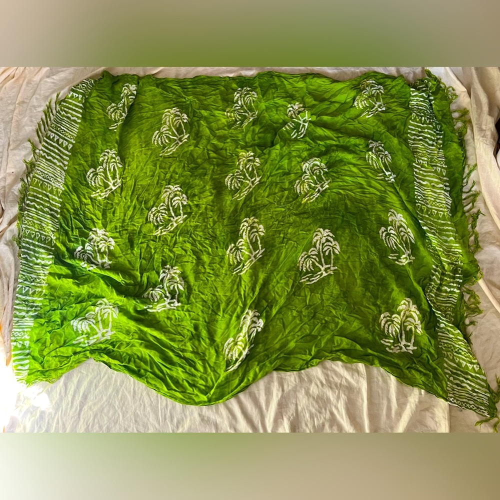 Green Palm Tree Sarong